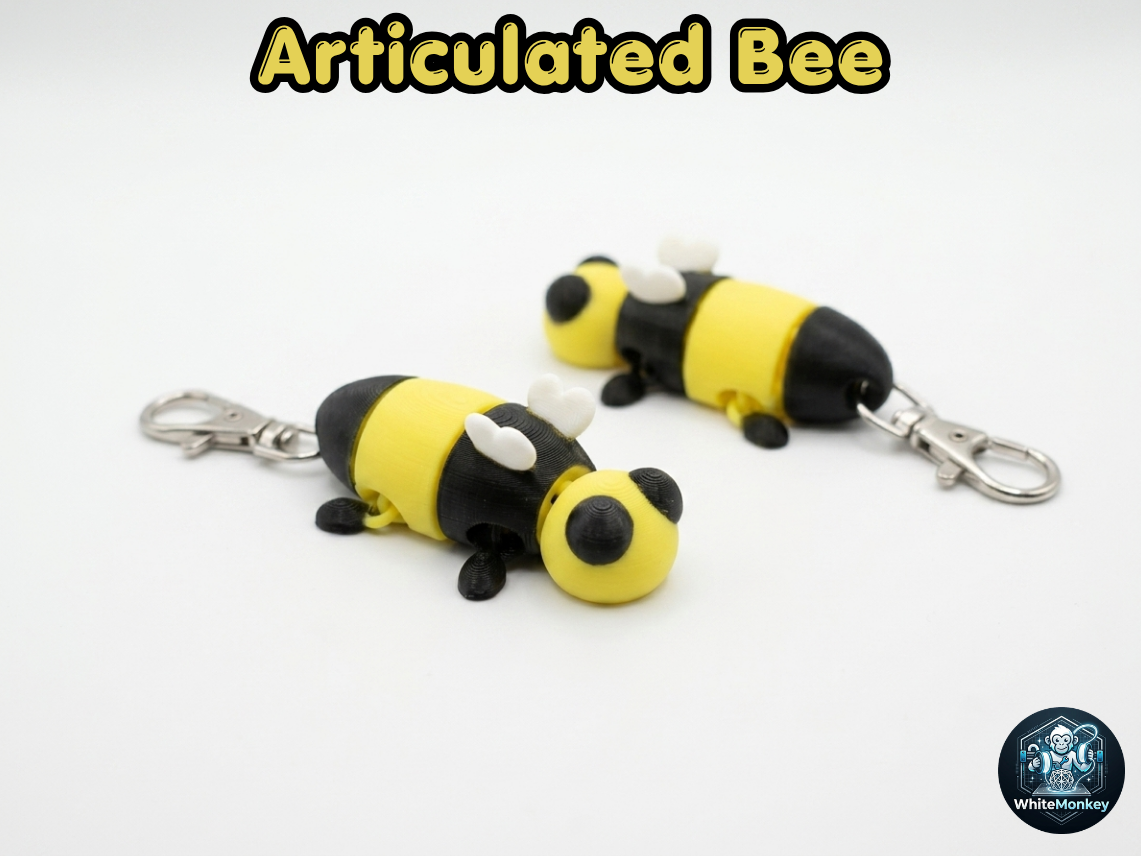 Articulated Bee - Print in Place - No Supports