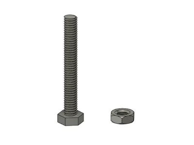 M4 Screw and nut