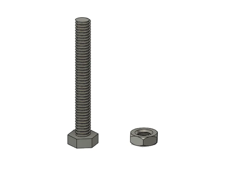 M4 Screw and nut