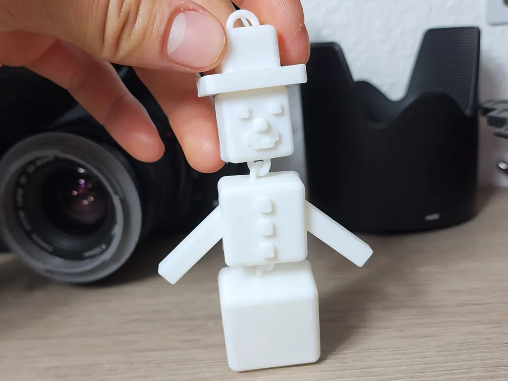Flexi Print in Place Snowman - Christmas 2024 by DR3D_Prints - MakerWorld
