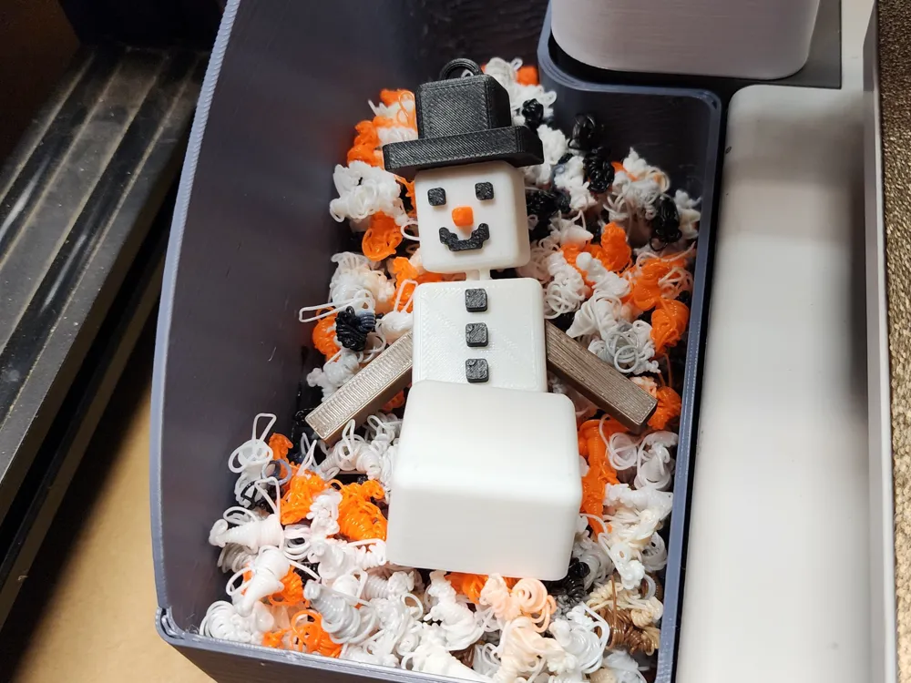 Flexi Print in Place Snowman - Christmas 2024 by DR3D_Prints - MakerWorld