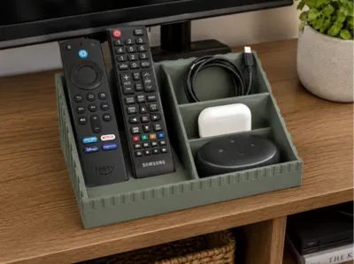 Japandi Remote Control Organizer - TV Storage