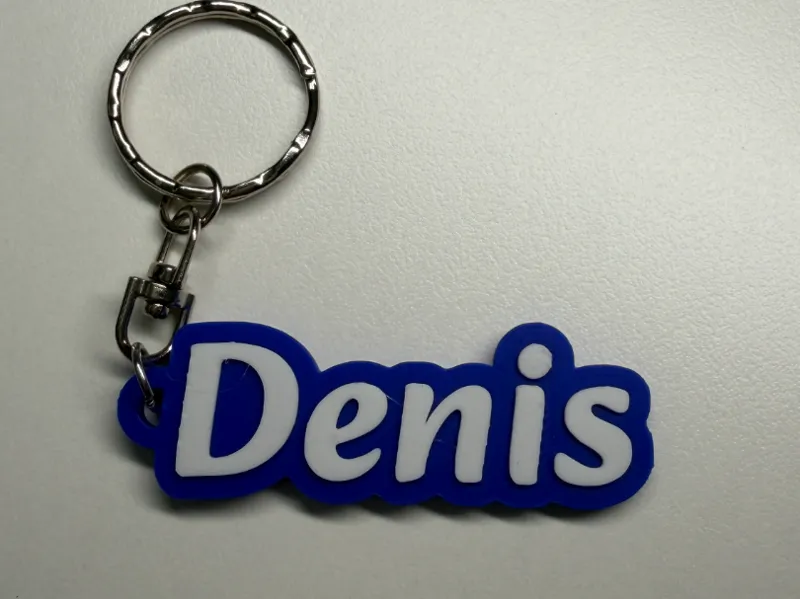 Denis personalized name keychain