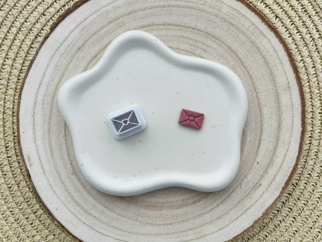 Tiny Envelope Polymer Clay Earrings Cutter