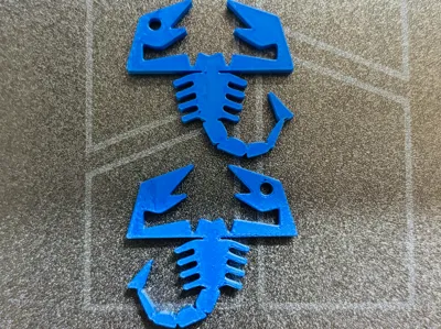 Abarth scorpion earrings 