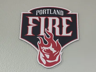 Portland Fire WNBA Wall Art Logo