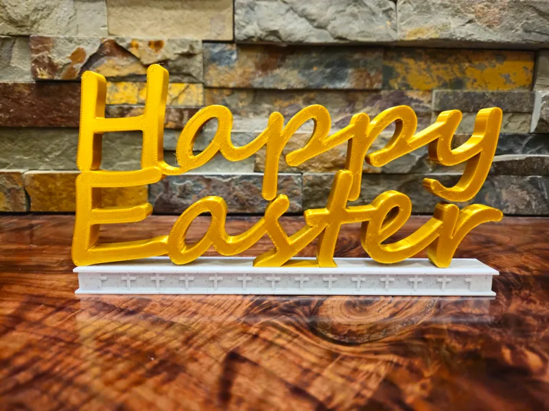 Happy Easter Sign (No AMS Needed!)