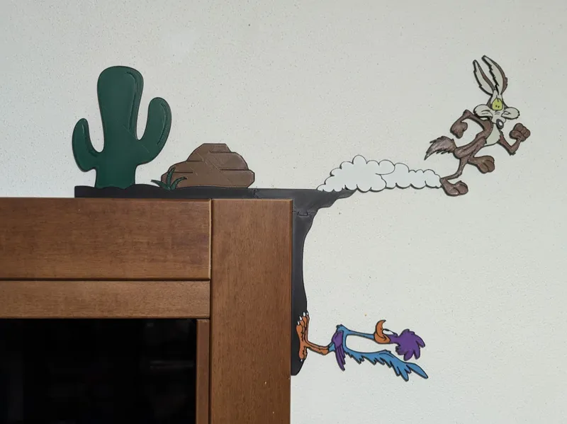 The Gravity-Defying Cliffhanger - Funny door frame