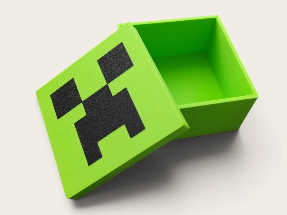 Minecraft Creeper Storage Box - Free 3D Print Model - MakerWorld