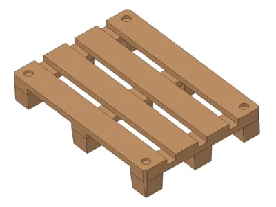 Siku stackable pallets with container