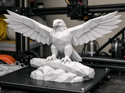 Low poly eagle