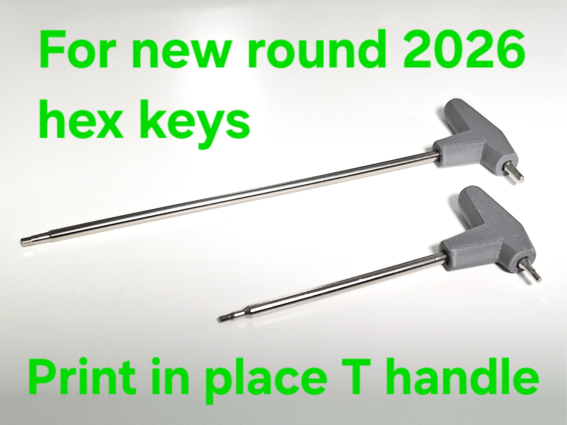 T handle for new round hex keys