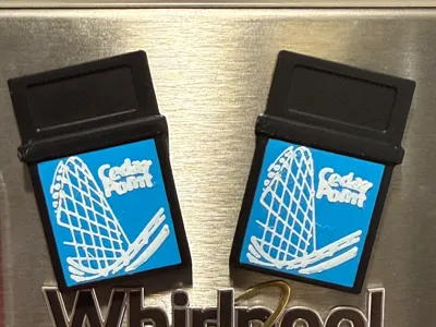 Cedar Point Trash Can Magnet