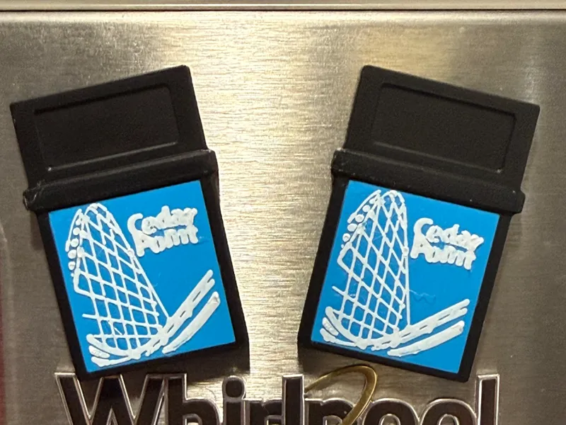 Cedar Point Trash Can Magnet