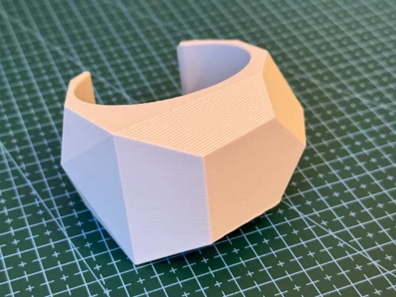 Faceted Bracelet - Diamond shaped cuff bracelet