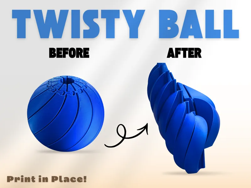 Print in Place Twisty Ball Fidget Toy