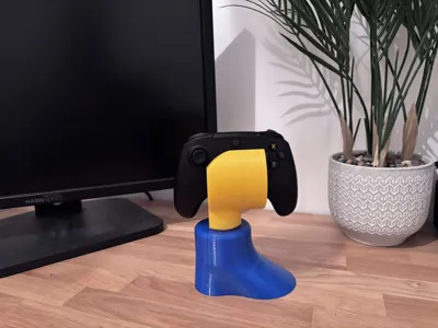 Brick man game controller holder