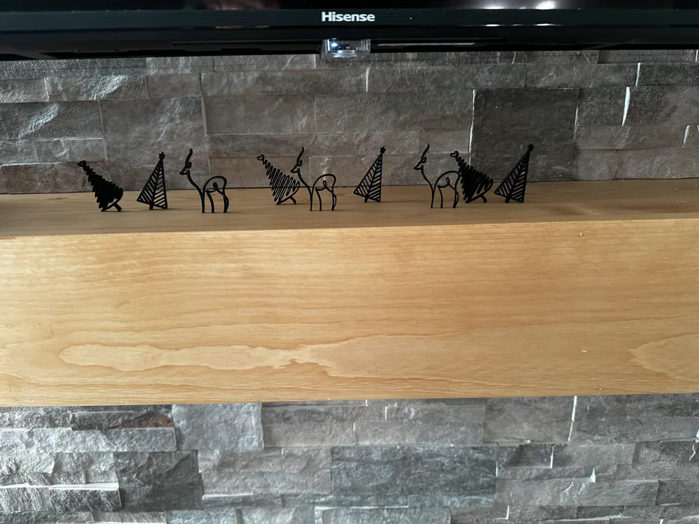 Single Line Art Christmas Reindeer by Thomas Sundberg - MakerWorld