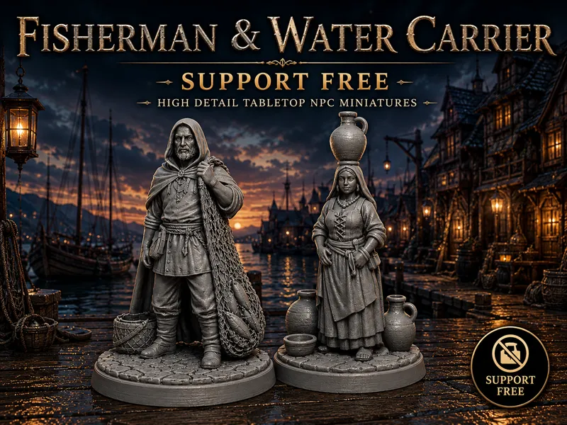 Fantasy Woman – Pitcher Carrying NPC  Fisherman