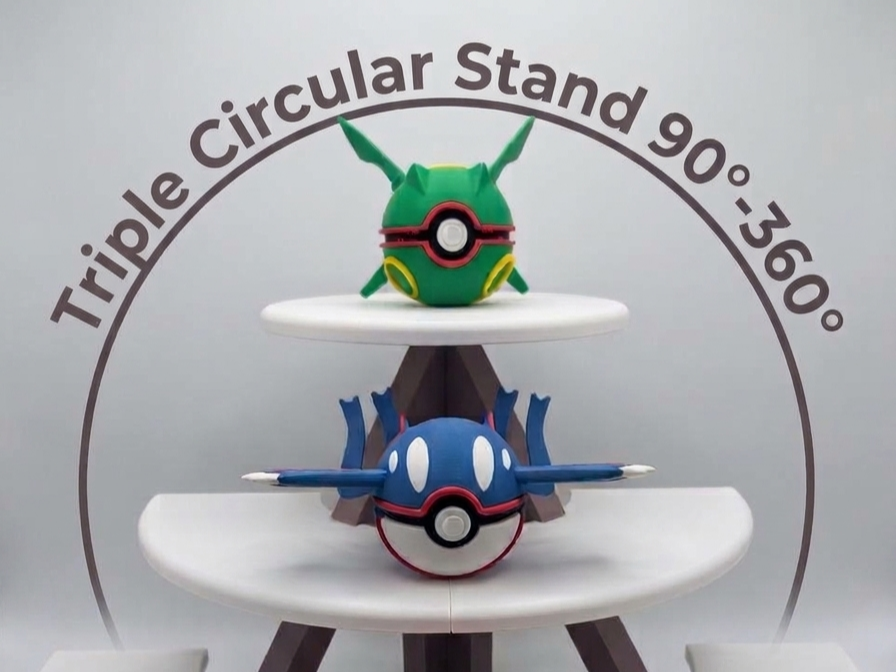 Modular circular triple display (90°–360°)