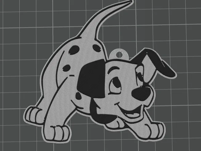 Dalmatians Keychain