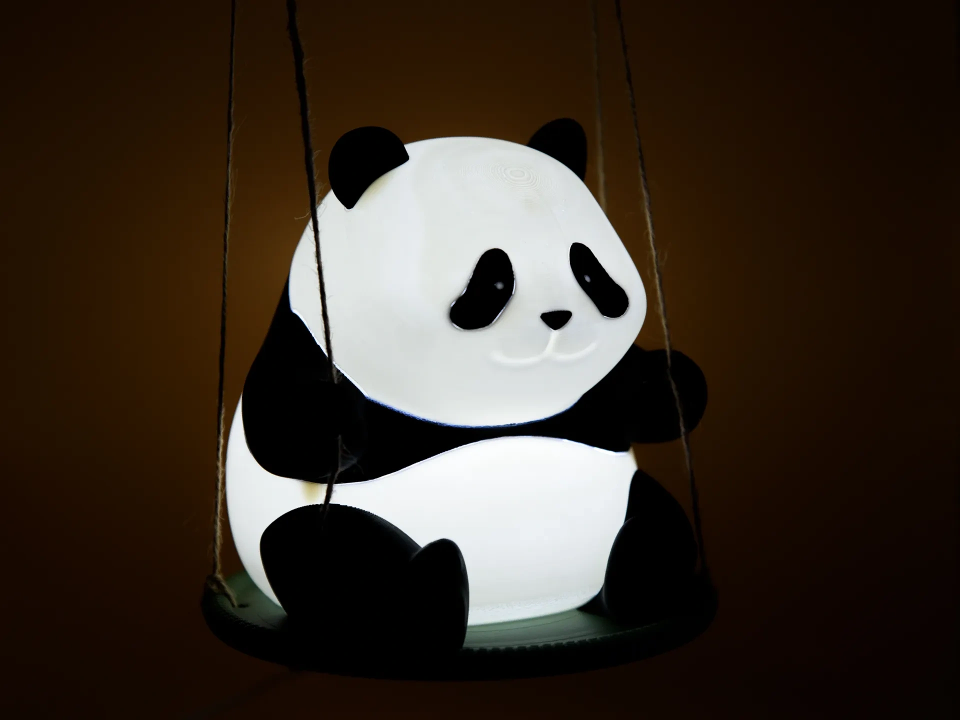 Miniatura 2 do modelo 3D 秋千熊猫灯笼