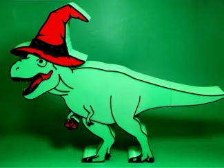 Arcane T-Rex Dinosaur TTRPG Dice Box