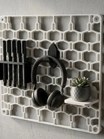 Accesorio para impresora 3D: Skadis Pegboard Modular (250x250x5mm) — vista de referencia 2