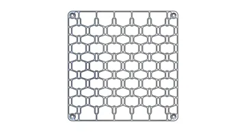 Accesorio para impresora 3D: Skadis Pegboard Modular (250x250x5mm) — vista de referencia 5