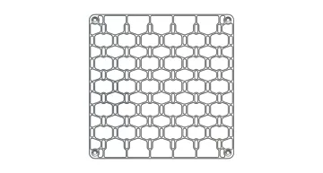 Accesorio para impresora 3D: Skadis Pegboard Modular (250x250x5mm) — vista de referencia 4