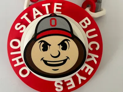 Ohio State Spinner Chain - Alt logo 4 & 5 colors