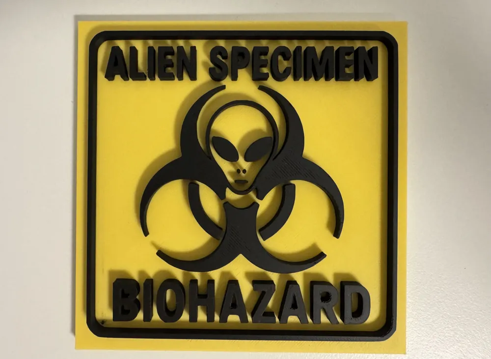 Buste d'Alien Gris, avec OVNI de Bob Lazar, Boîte Biohazard - Modèle d ...