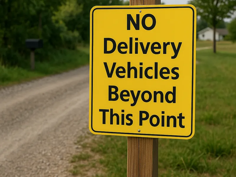 NO Delivery Vehicles Beyond This Point