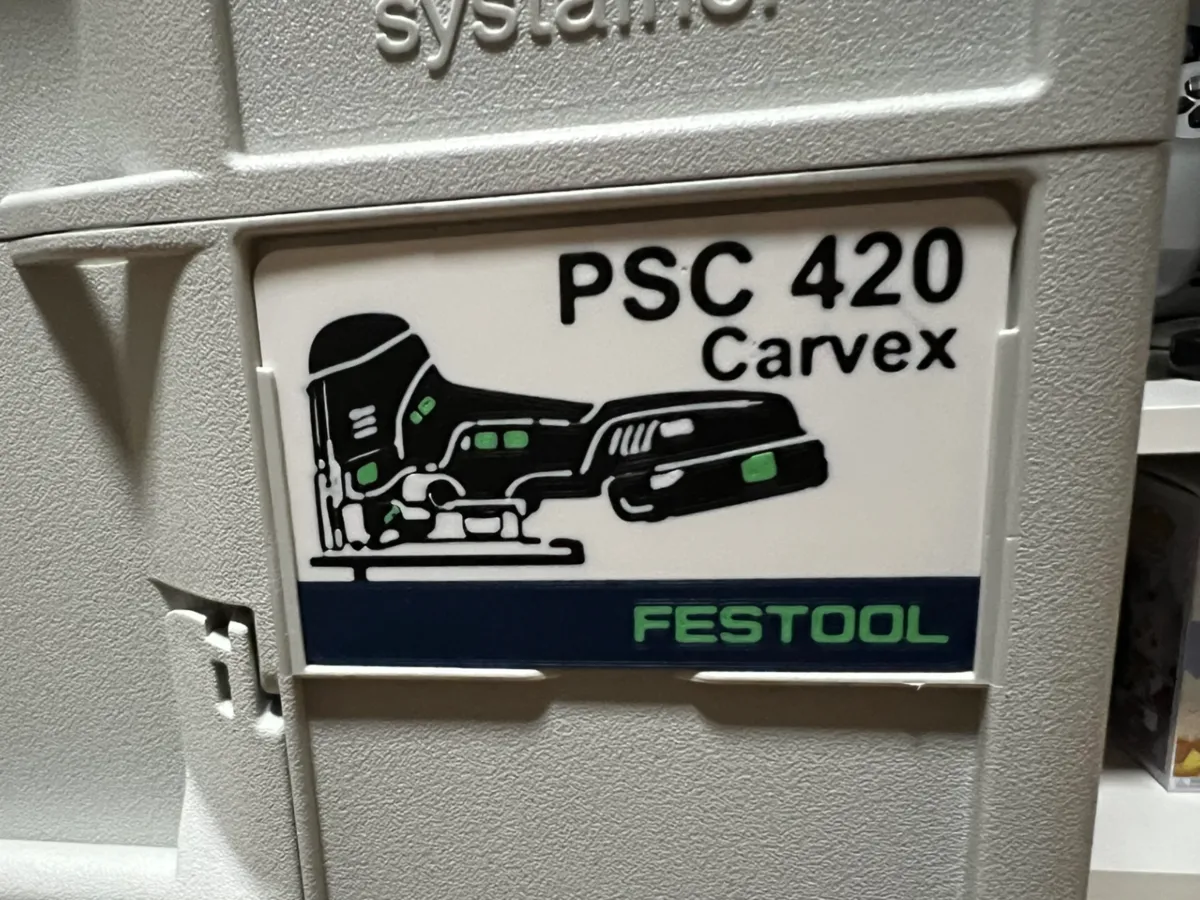 Festool Systainer Label - PSC 420 Carvex – Kostenloses 3D-Druckmodell ...