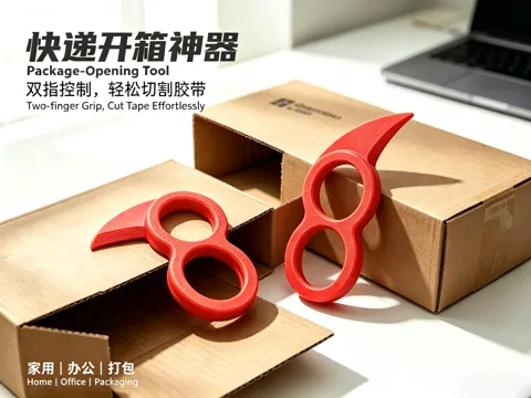 Modelo para impresión 3D: 开箱刀 快递刀（省力版） — referencia de MakerWorld