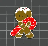 Gingerbread Man Earrings