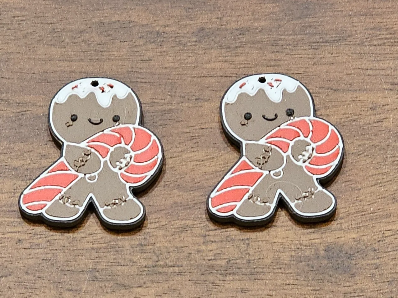 Gingerbread Man Earrings view 2