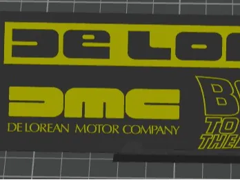 Back To The Future Name Plate