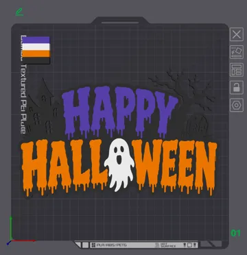Letrero o emblema decorativo: Happy Halloween Sign — vista de referencia 4