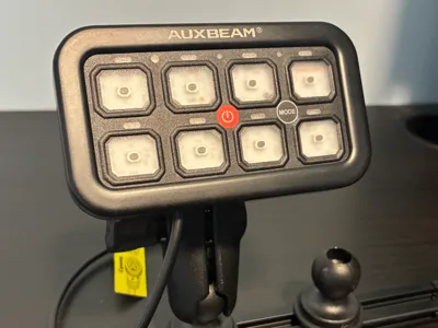 AUX Beam 8 Gang switch mount for RAM Mount system