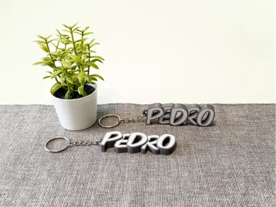 Beautiful keychain with the name Pedro