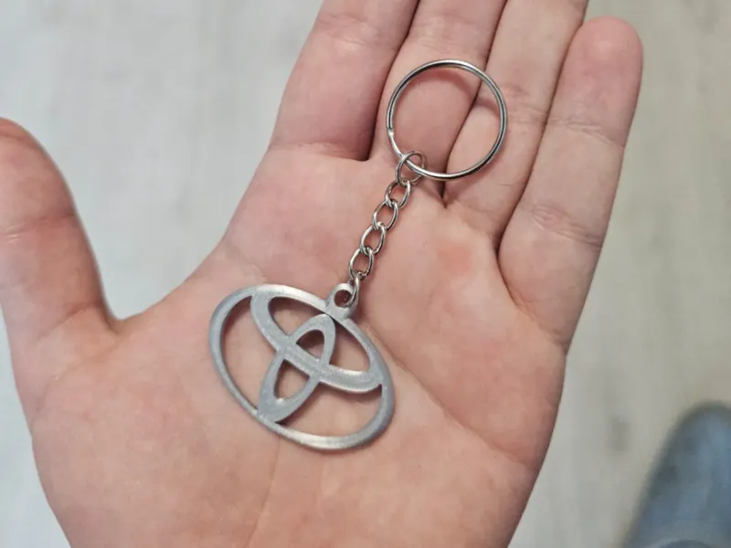 Toyota keyring and badge