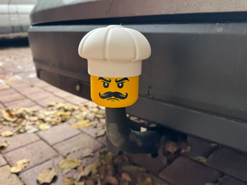 French Chef Tow Hitch Cover – Brick Head Edition