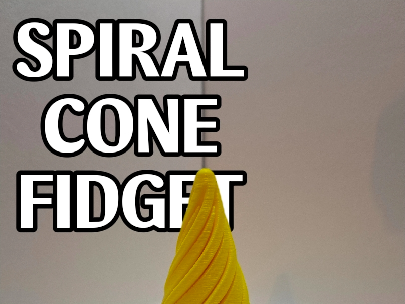 Spiral cone fidget