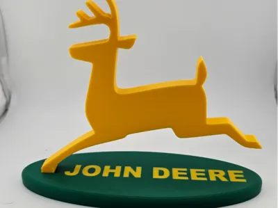 1970s-2000 John Deere Logo Sculpture