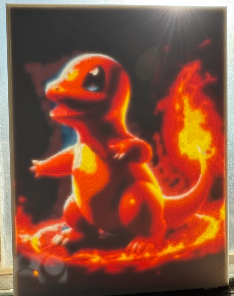 Charmander Lithophane