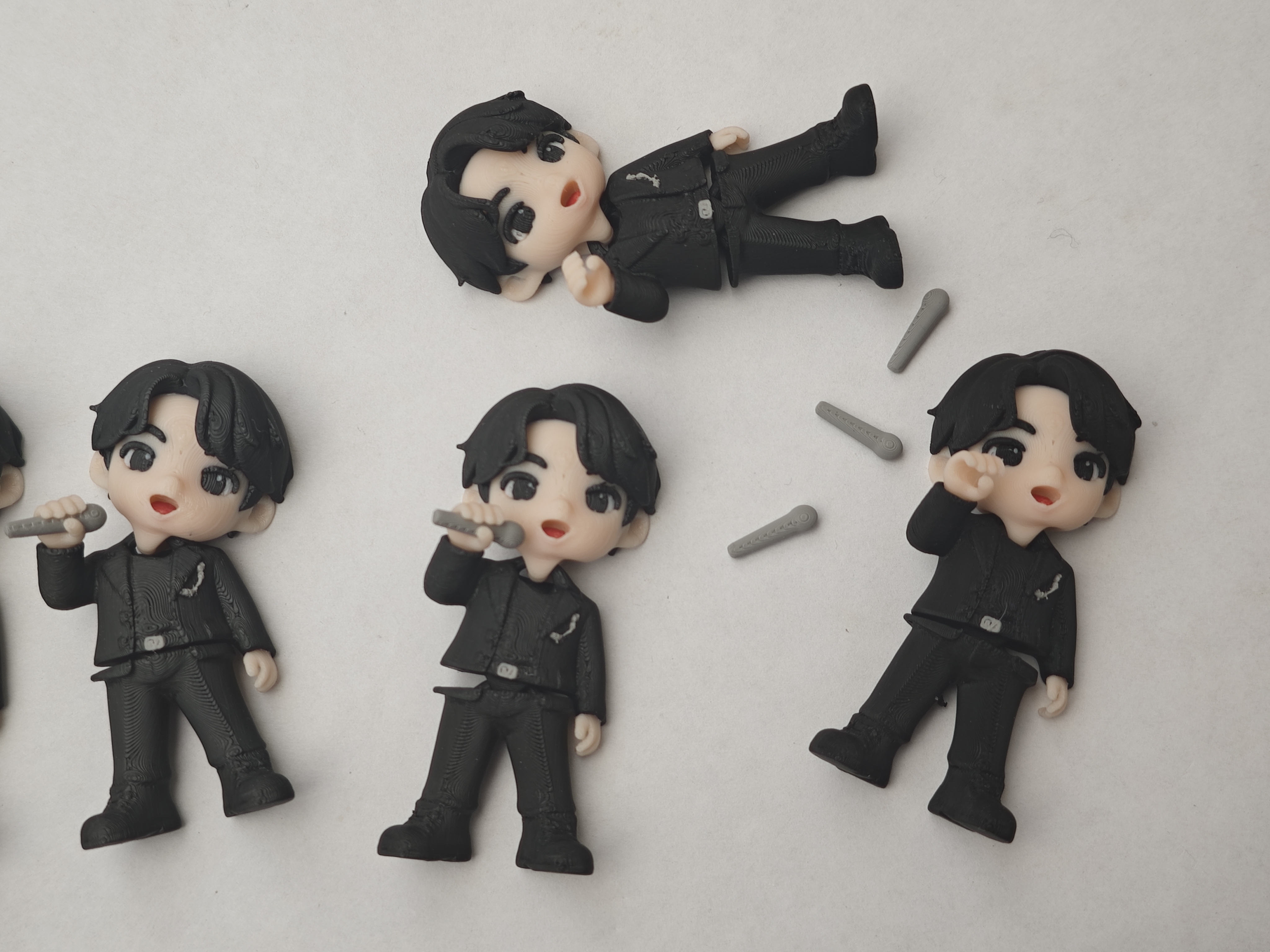Mini Flexi K-Pop (BTS) Singer Keychain - Free 3D Print Model