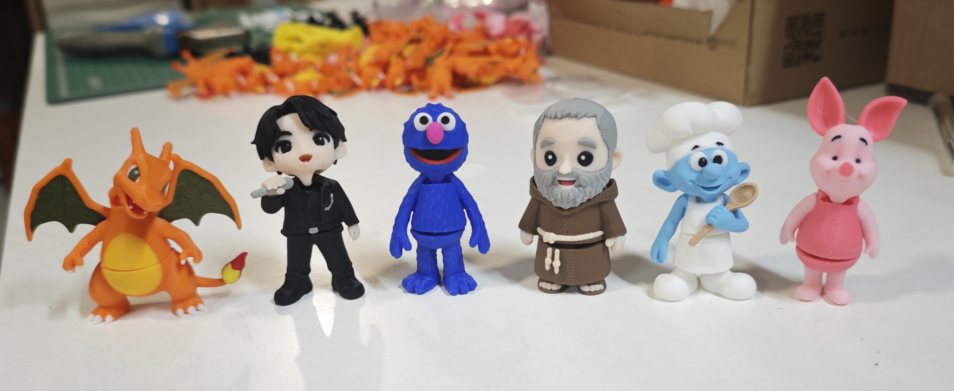 Mini Flexi K-Pop (BTS) Singer Keychain - Free 3D Print Model
