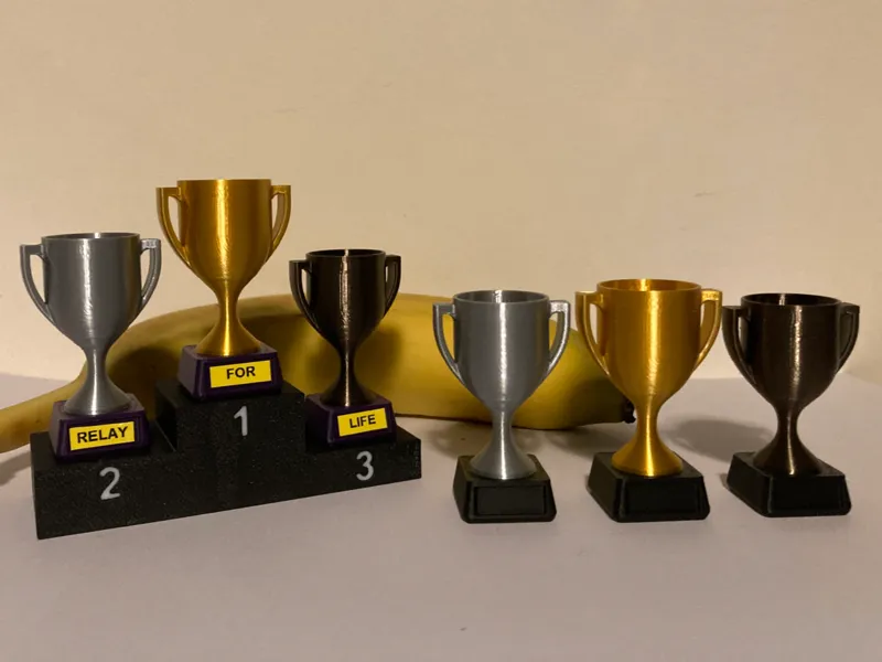 Mini Trophies with Podium