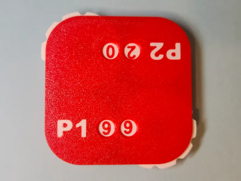Life Counter MTG Two Player - Single Spinner 00-99